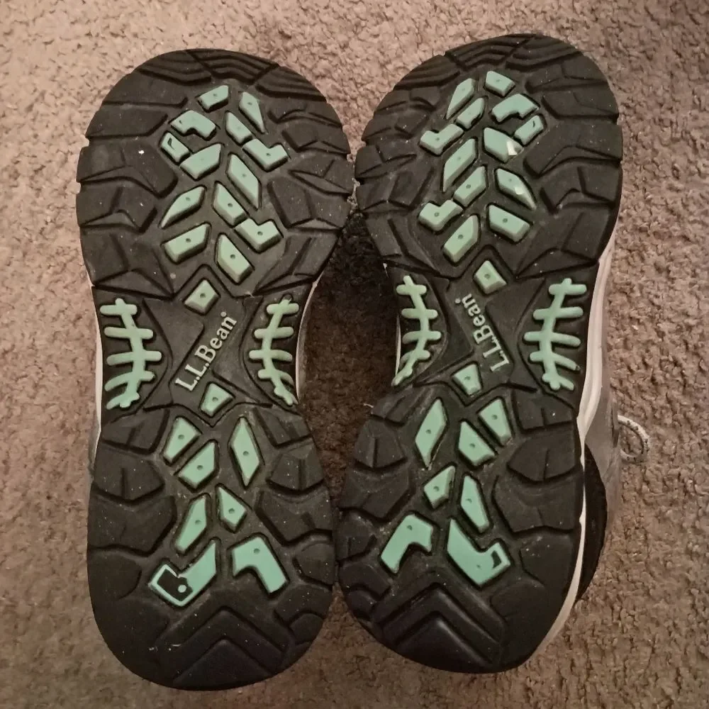 LL Bean Womens Tek 2.5 Hiking Trail Shoes Waterproof Gray Size 7.5 M PRE-OWNED